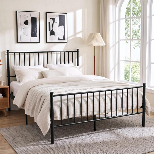 Double bed frame metal - double,