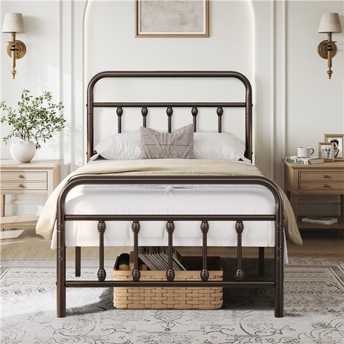 3ft single metal bed - single,
