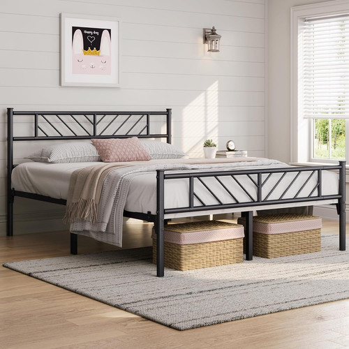 5ft king metal bed frame - king,