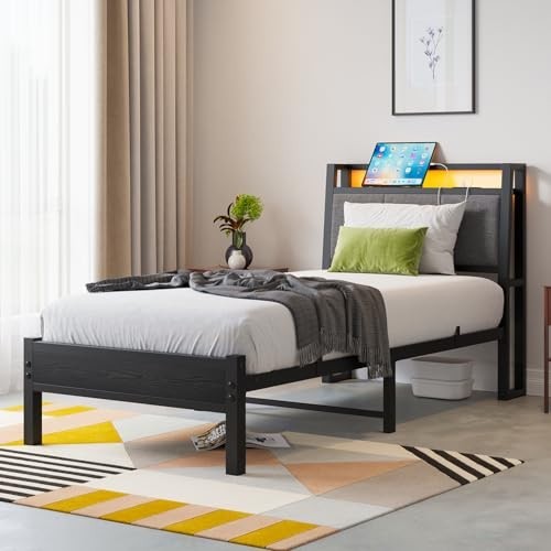 3ft single bed frame - frame, led