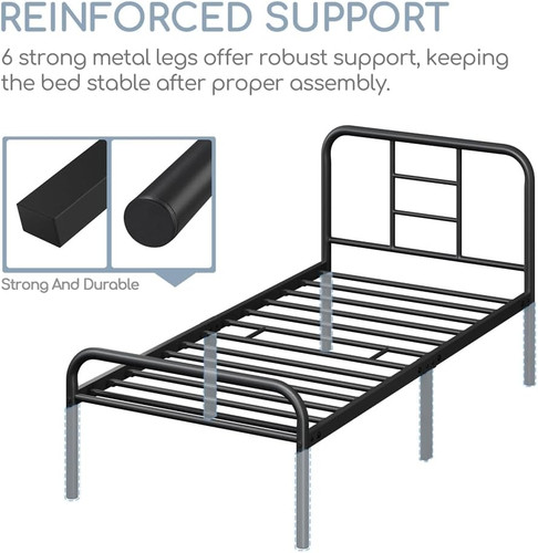 Yaheetech 3ft single metal bed - yaheetech,