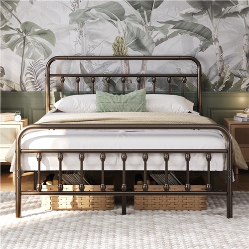 5ft king vintage iron platform - king,