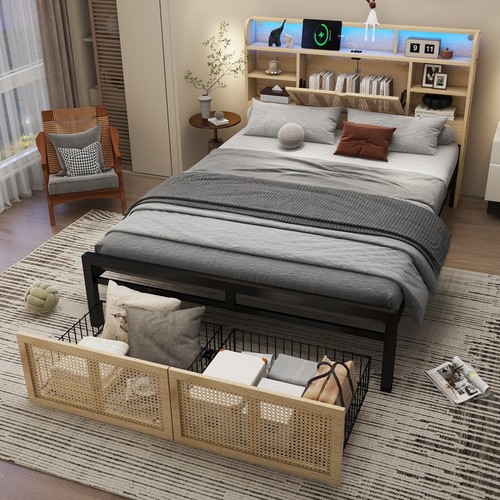 Double bed frame with - double,