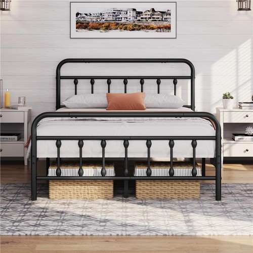 Iron bed frame - bed,