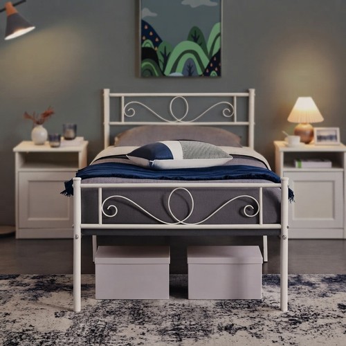 Sturdy 3ft white metal single - sturdy,
