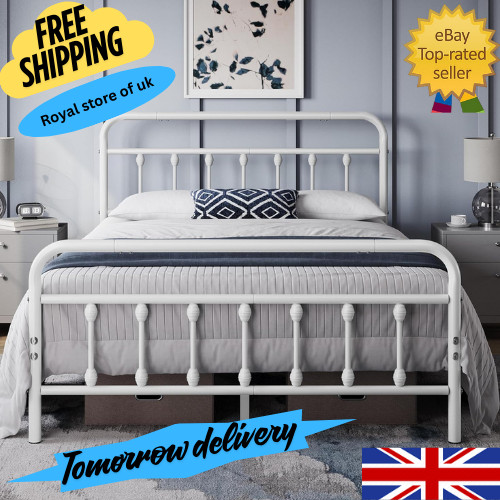 4ft6 double bed - bed, vintage