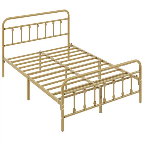 Double vintage metal bed - bed, frame