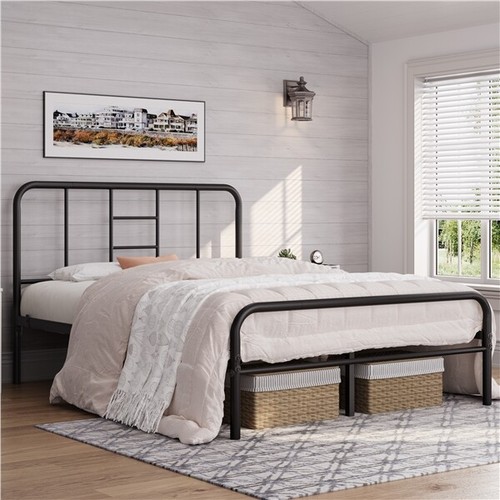 4ft6 double metal bed - 4ft6, frame