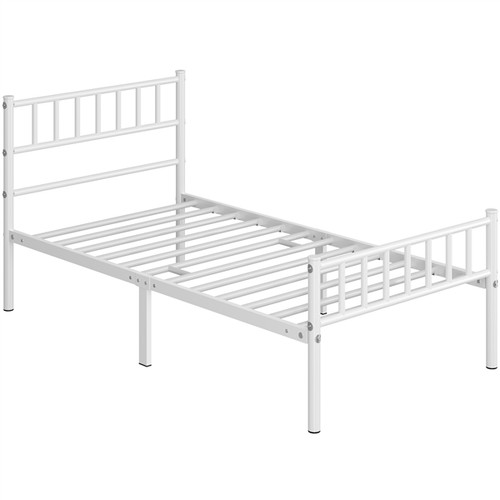 White single metal - single, frame