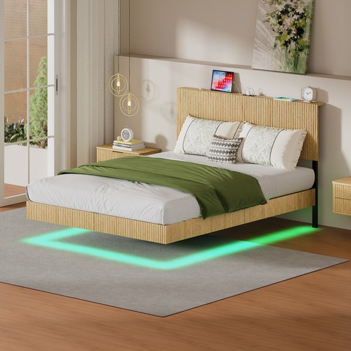 4ft6 floating double bed - floating, frame