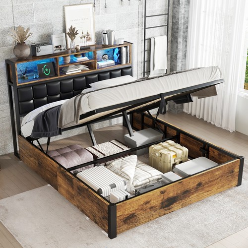4ft6 double ottoman bed - 4ft6,