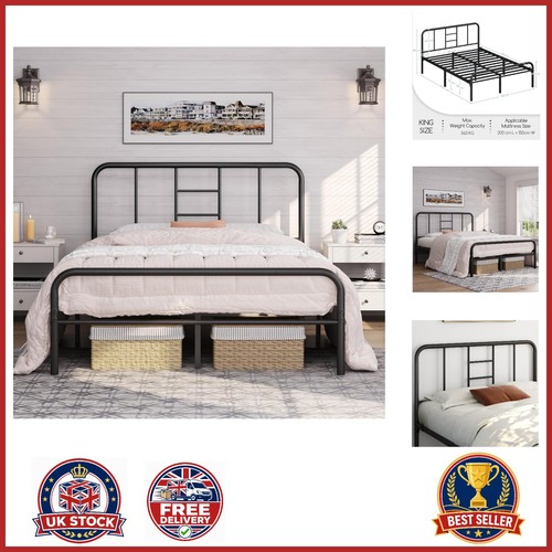Durable 5ft king metal bed - durable,