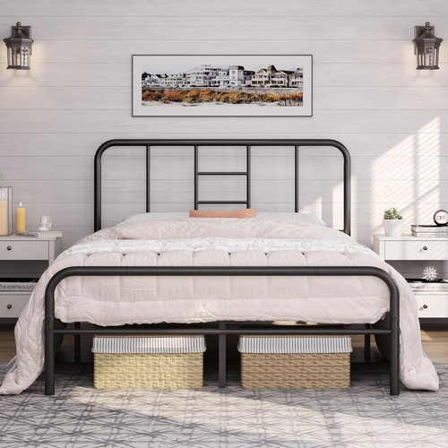 Double bed frame curved - double,