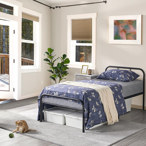 Single bed frame curved - single,