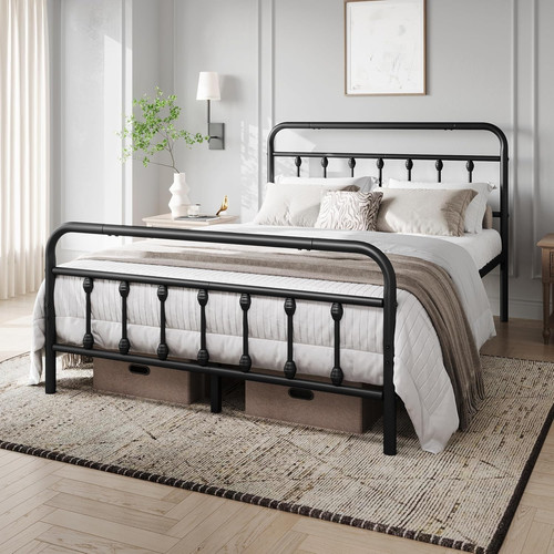 Luxury retro metal bed - metal, frame